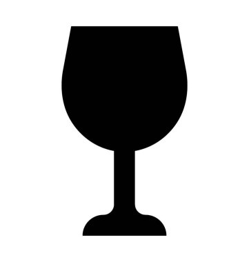  şarap cam vektör simgesi