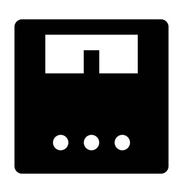  ağırlık ölçekli vektör simgesi