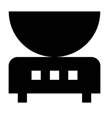  Mutfak boyutu vektör simgesi