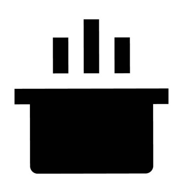  Sıcak çorba vektör simgesi