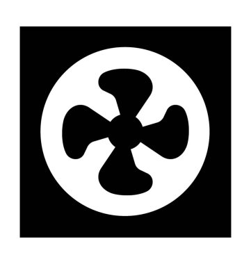  Egzoz fan vektör simgesi