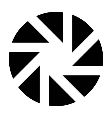  Kamera deklanşör vektör simgesi