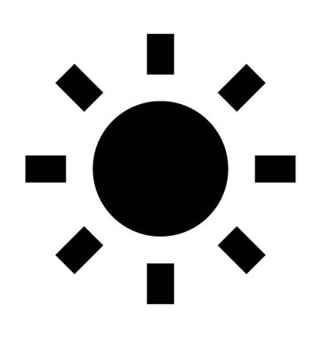  Güneş vektör simgesi