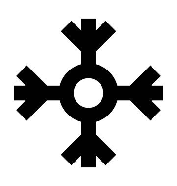  Kar Tanesi vektör simgesi