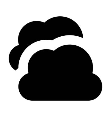  Bulutlar vektör simgesi