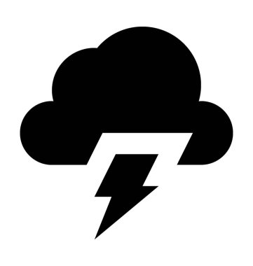  Fırtına vektör simgesi