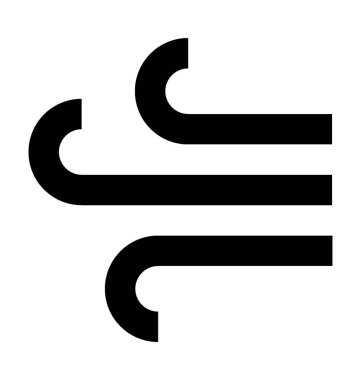  Rüzgar vektör simgesi