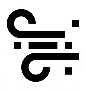  Rüzgar vektör simgesi