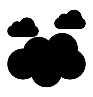  Bulutlar vektör simgesi