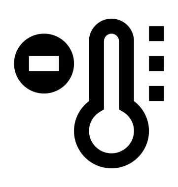  Düşük sıcaklık vektör simgesi