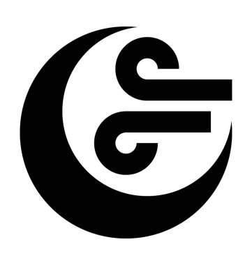  Sisli gece vektör simgesi