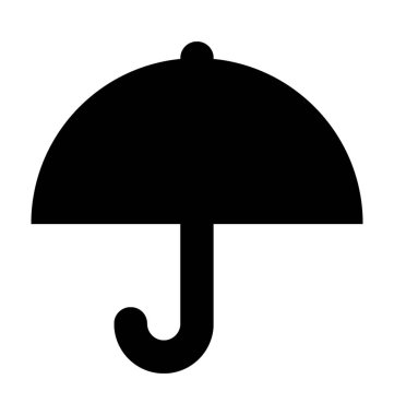  şemsiye vektör simgesi