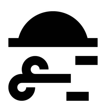  Rüzgarlı bir gün vektör simgesi