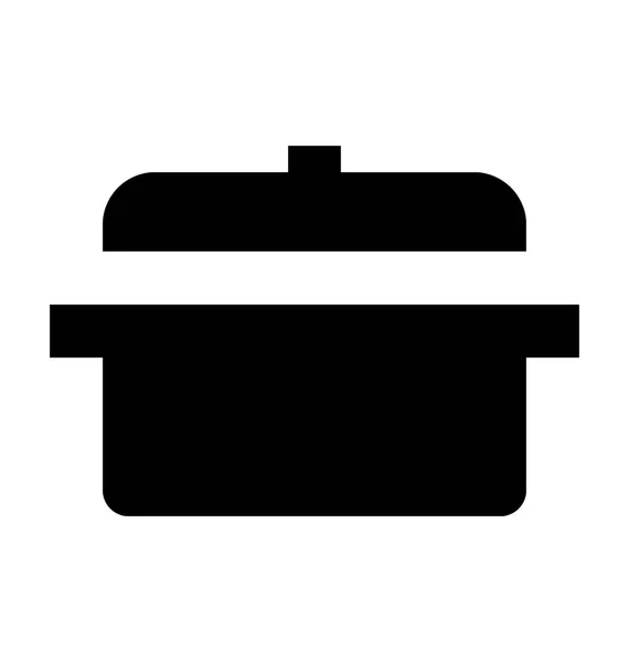Ícone de vetor panela de cozinhar — Vetor de Stock