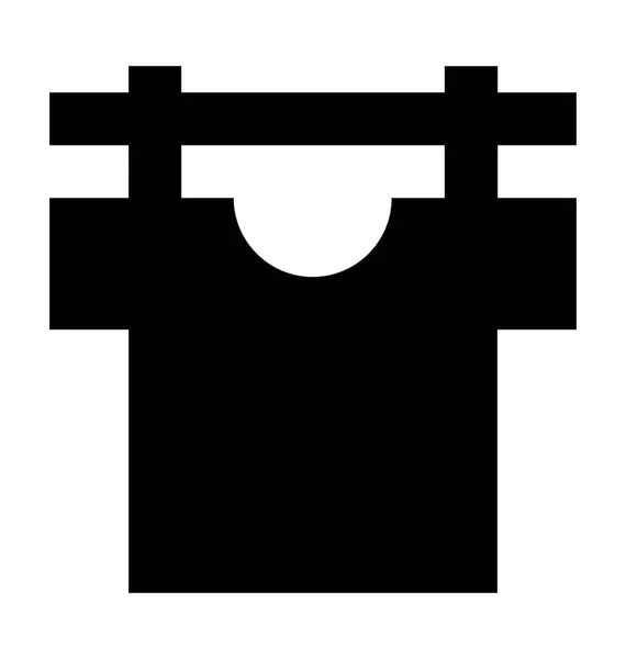 Tee Shirt Vector Icon — Stock vektor