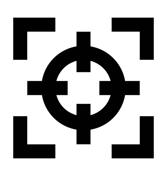 Kamera Fokus Vektor-Symbol — Stockvektor