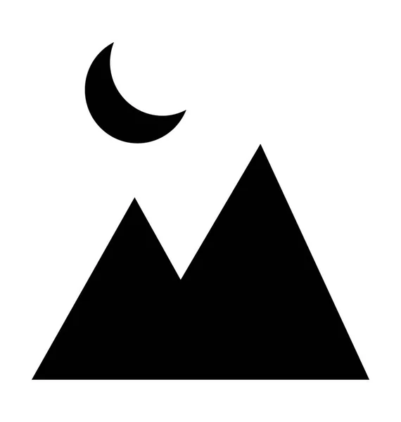 Montañas vector icono — Vector de stock