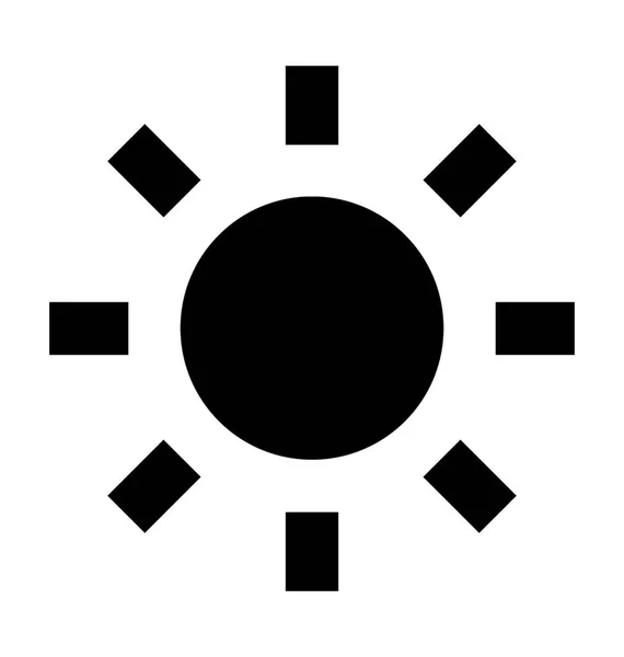 Sun Vector Icon — Stock Vector