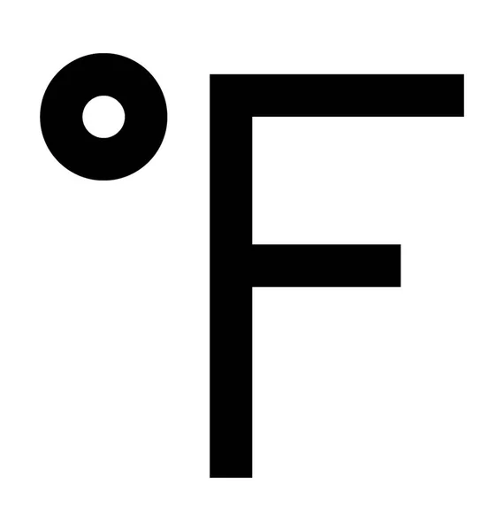 Fahrenheit vector pictogram — Stockvector