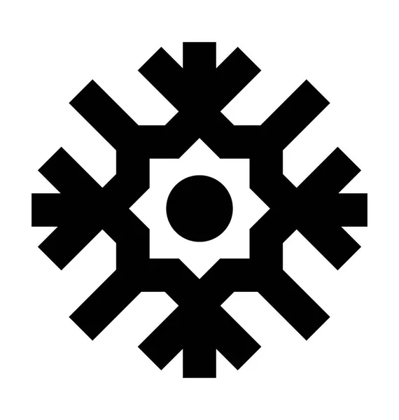 Snowflake Vector Icon — Stock Vector