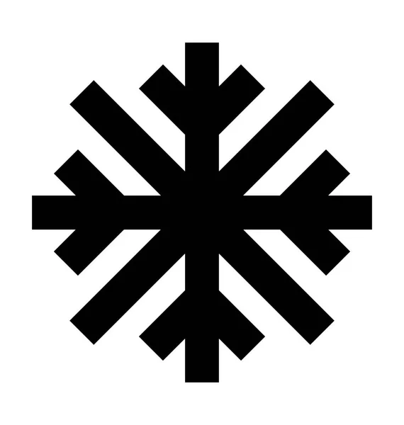 Copo de nieve vector icono — Archivo Imágenes Vectoriales