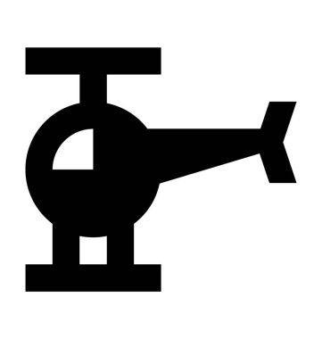  Helikopter vektör simgesi
