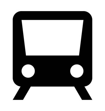  Tramvay vektör simgesi