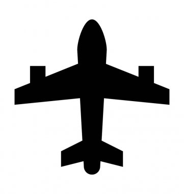  Uçak vektör simgesi