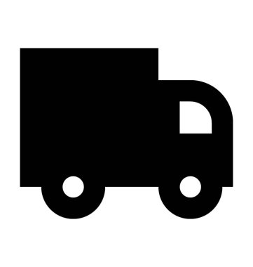  Lojistik kamyonu vektör simgesi