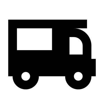  Lojistik kamyonu vektör simgesi