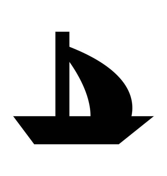 帆船のベクトルアイコン — ストックベクタ