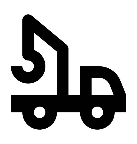 Icône vectorielle de camion remorque — Image vectorielle