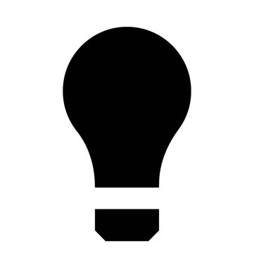  ampul vektör simgesi