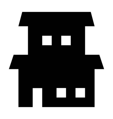  Müstakil ev vektör simgesi