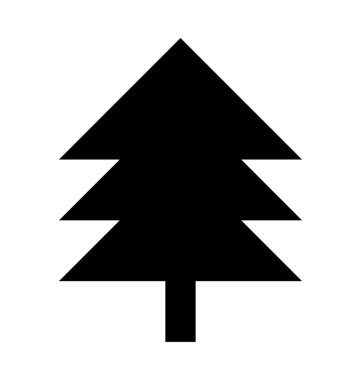  Köknar ağacı vektör simgesi