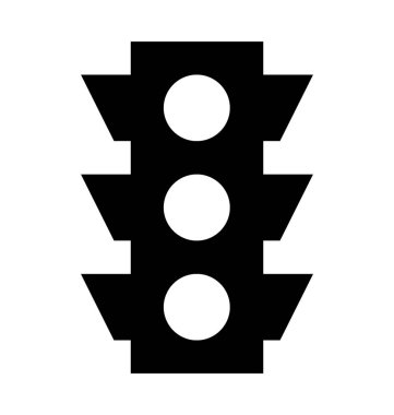  Trafik sinyalleri vektör simgesi