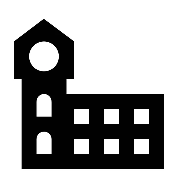 Ikona vektoru budovy knihovny — Stockový vektor