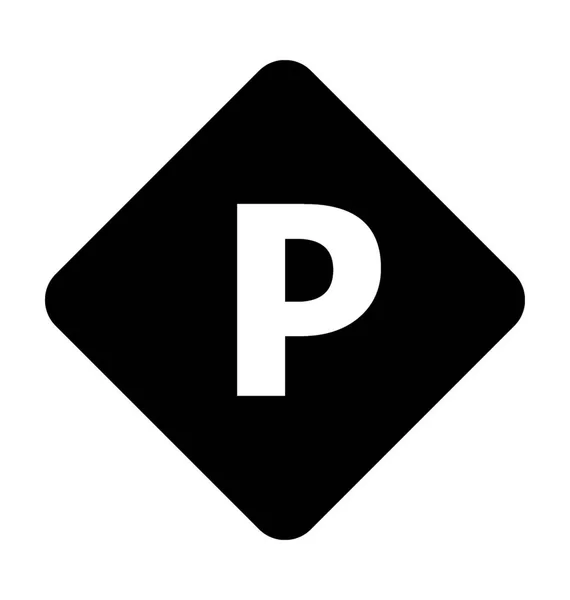 Estacionamiento signo vector icono — Archivo Imágenes Vectoriales