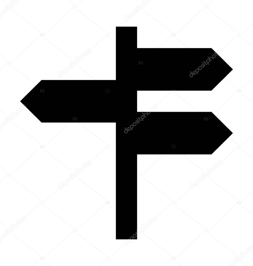  Signpost Vector Icon