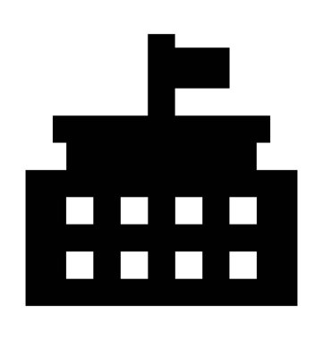  okul oluşturma vektör simgesi