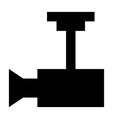  Güvenlik kamerası vektör simgesi