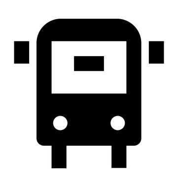  Halk otobüsü vektör simgesi