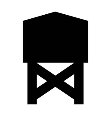  Su kulesi vektör simgesi