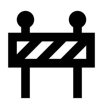   bariyer vektör simgesi 