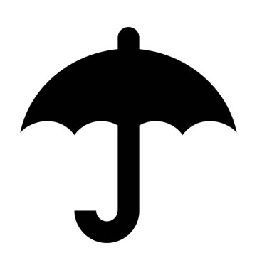  şemsiye vektör simgesi