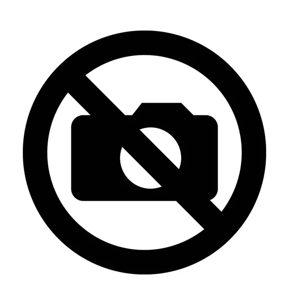 Χωρίς εικονίδιο διανύσματος κάμερας — Διανυσματικό Αρχείο
