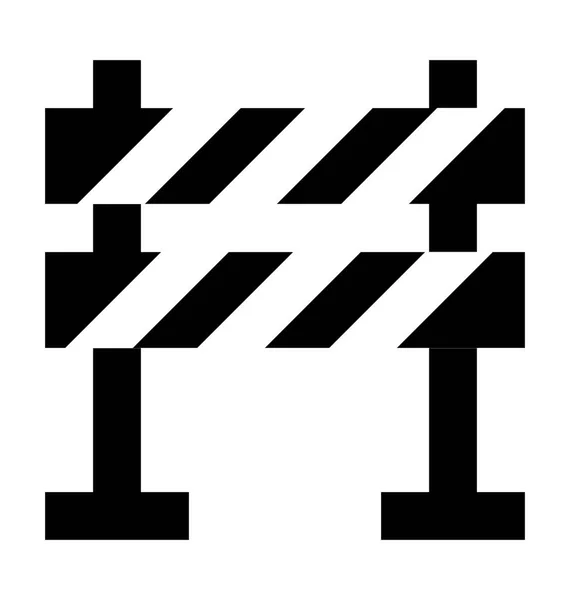 Icône vectorielle barrière — Image vectorielle
