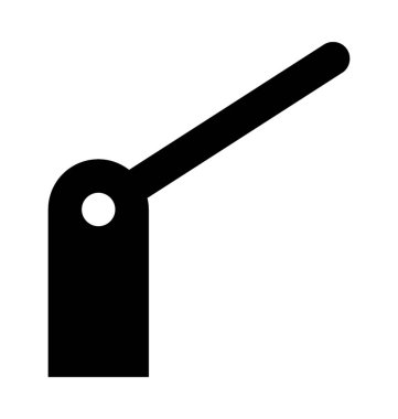  yol bariyeri vektör simgesi