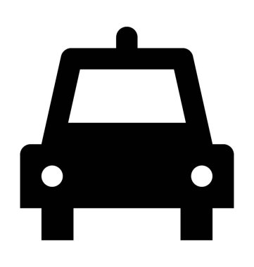  Taksi vektör simgesi