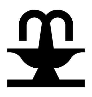  Çeşme vektör simgesi